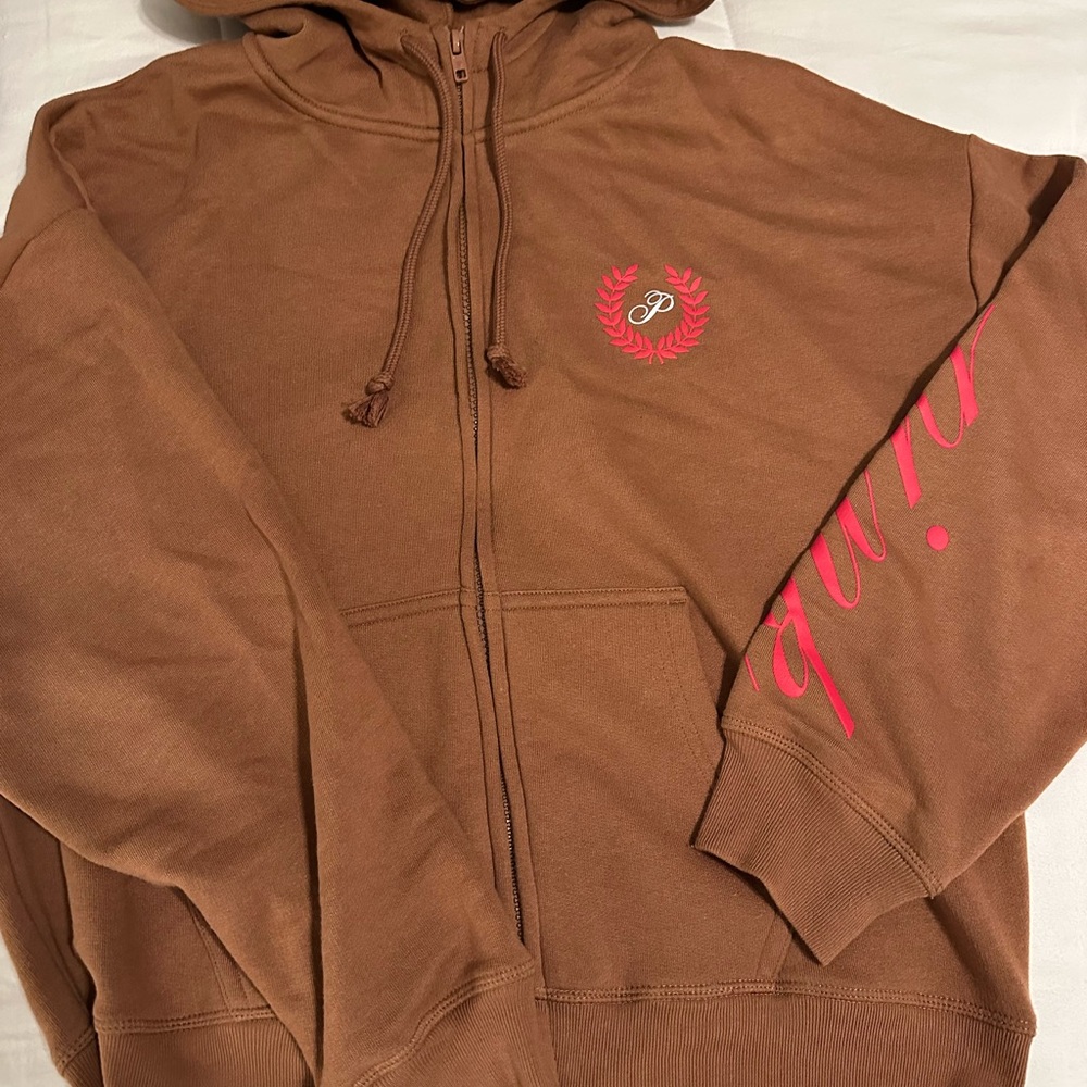 PINK full-zip Hoodie - XS